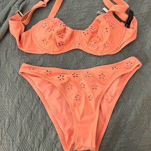 NWT coral vs bikini